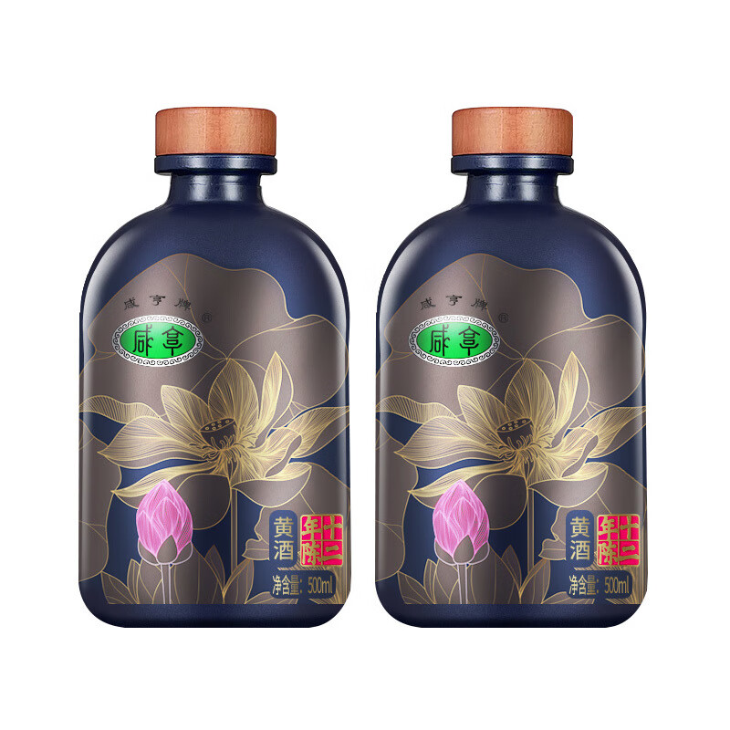 咸亨正宗紹興咸亨黃酒本作十二年陳500ml*2瓶半干型黃酒純糧 * 500mL 2瓶