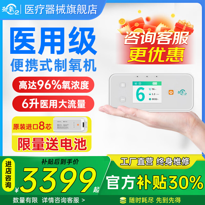 勁氧醫(yī)用便攜式制氧機(jī)老人家用隨身車載充電氧氣機(jī)便攜制氧機(jī)隨身小型 醫(yī)用便攜式制氧機(jī)5升