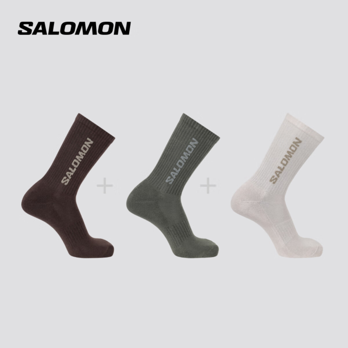 �����ɣ�Salomon����Ů�� �����˶���������͸����Ͳ���� EVERYDAY CREW 3-PACK ������ C26284 M