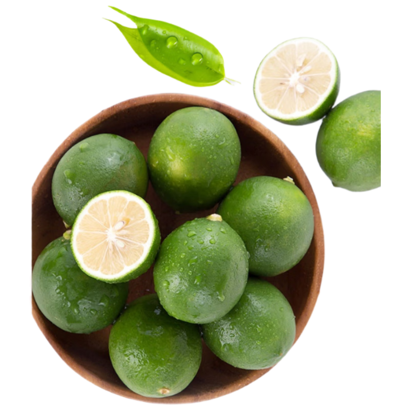 京鲜生 海南大青柠/青柠檬 8粒 单果约70-100g  生鲜水果