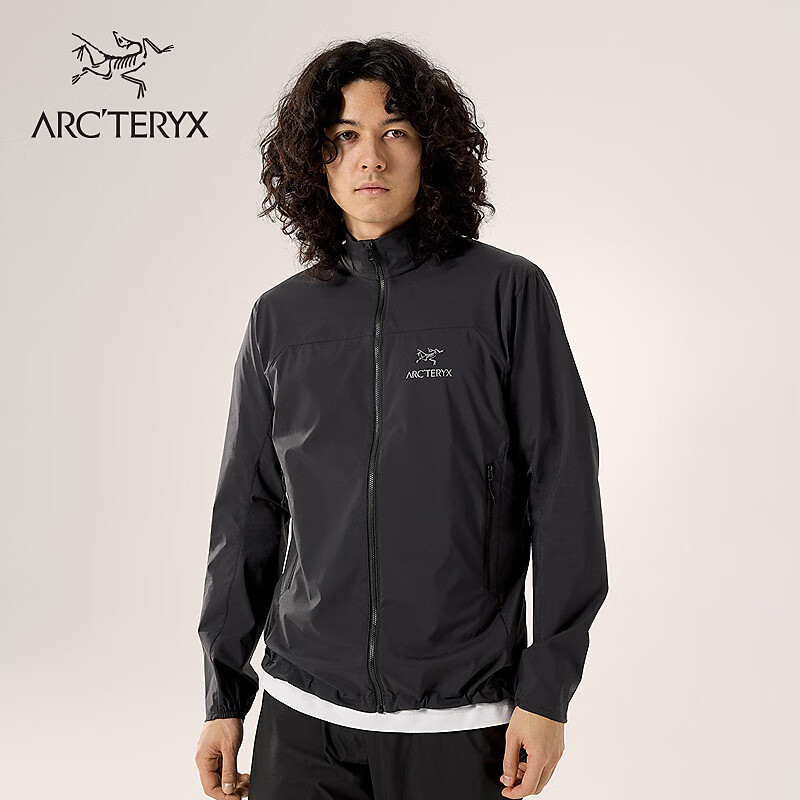 ARC'TERYX始祖鸟 SQUAMISH JACKET 轻量 男子 风壳®夹克 BLACK/黑色 M