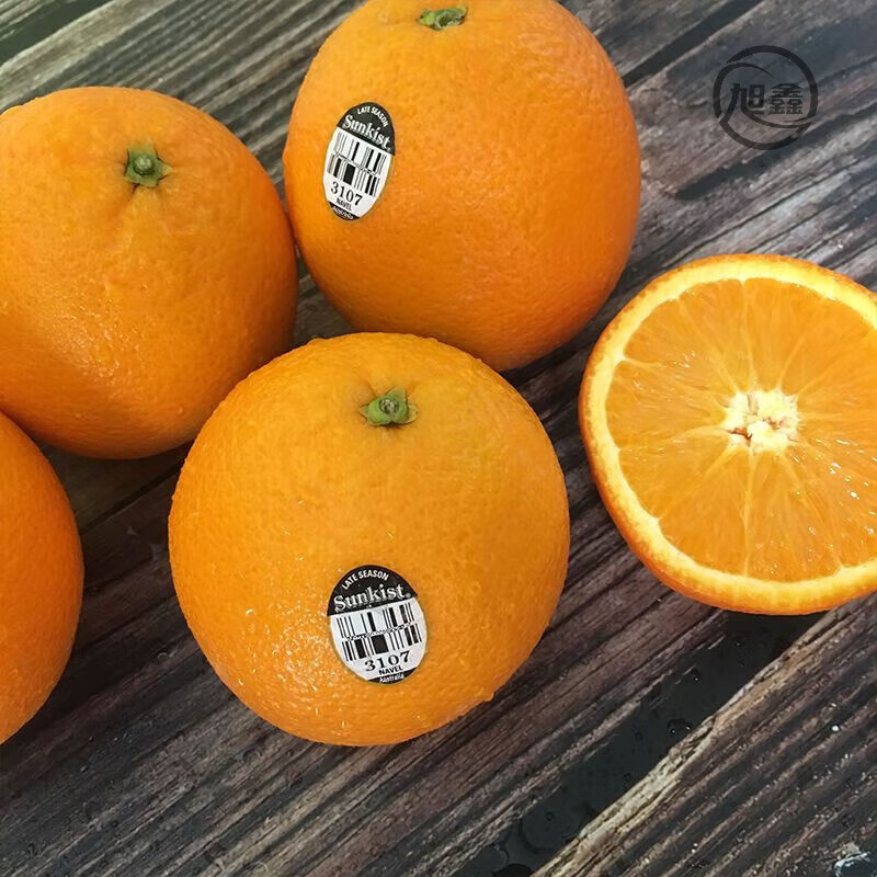 新奇士（Sunkist）澳洲進(jìn)口新奇士sunkist藍標標3107晚期臍橙新鮮橙子水果大果 4個(gè)(單果180-250克左右)
