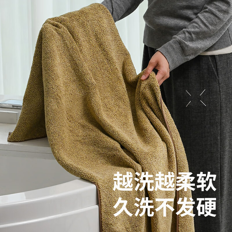 浅野浴巾男女士高档纯棉100%加大加厚不掉毛五星级成人日本进口礼盒装 暮烟灰70*140cm