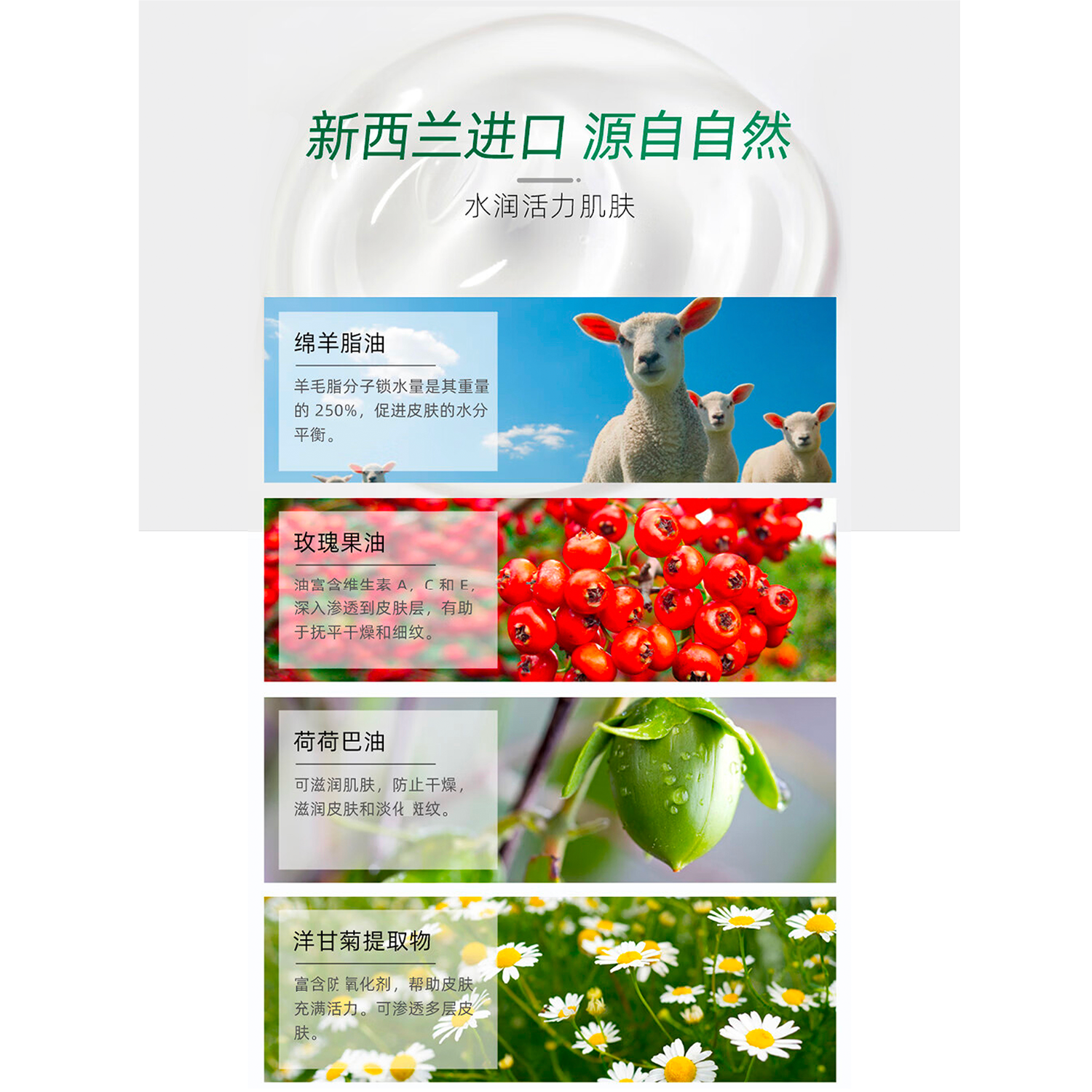 ctomi护手霜新西兰进口绵羊油护肤霜多效面霜身体乳秋冬男女用60g