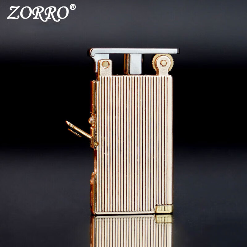 佐罗佐罗煤油打火机升降机白镍双色康斯坦丁753薄窄机创意男士礼物 薄升降机白镍敢死队753