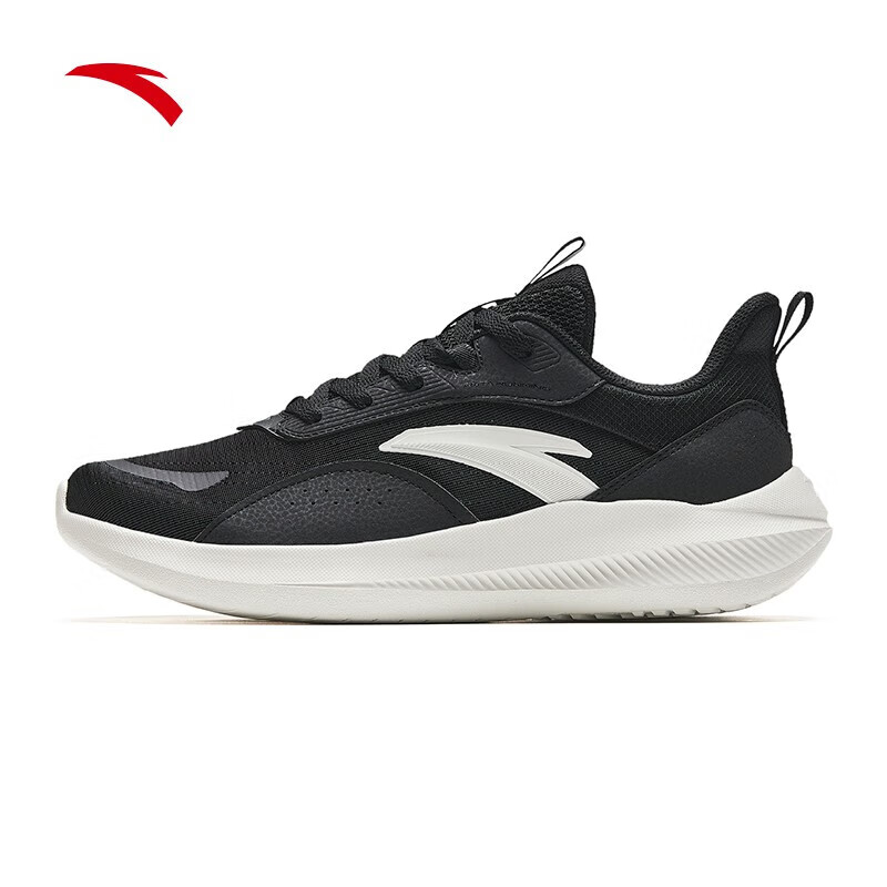 安踏（ANTA）男鞋运动跑步鞋秋冬透气防滑轻便缓震休闲户外健身训练鞋子 【网面】黑5512-4 42