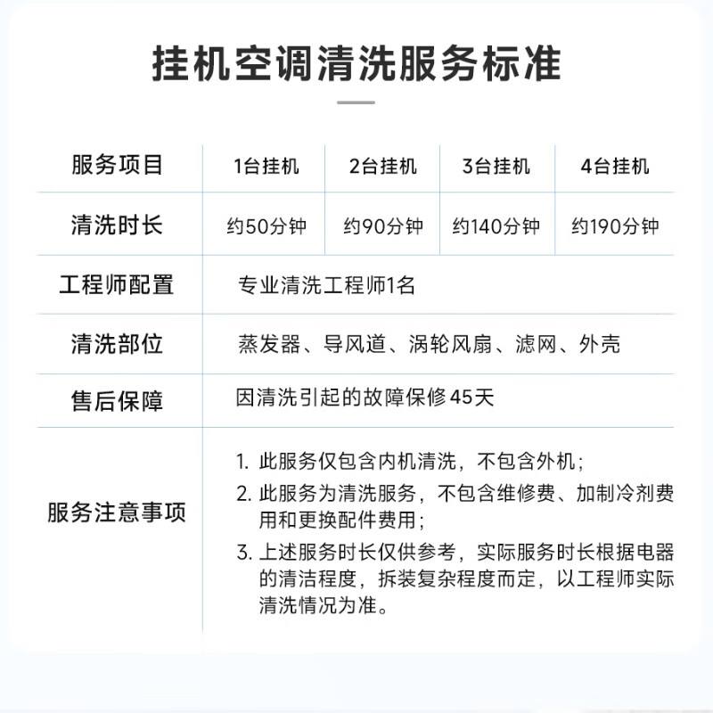 空调清洗上门服务 挂机圆柱方形柜机上门高温蒸汽杀菌消毒家政清洗服务 3台挂机清洗