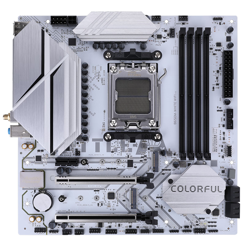 七彩虹 BATTLE-AX B650M-WHITE WIFI 冷钢DDR5 图 3
