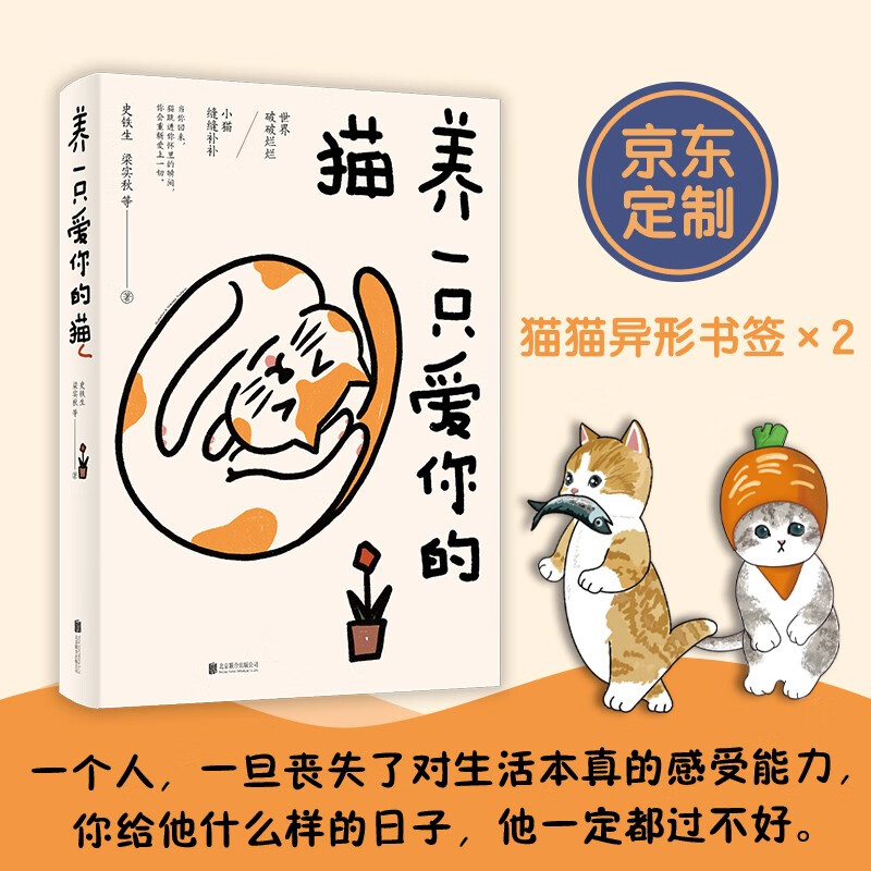 养一只爱你的猫：史铁生、梁实秋、鲁迅、蔡澜等20余位作家，70多篇经典文章，配丰子恺精美插图和书签。