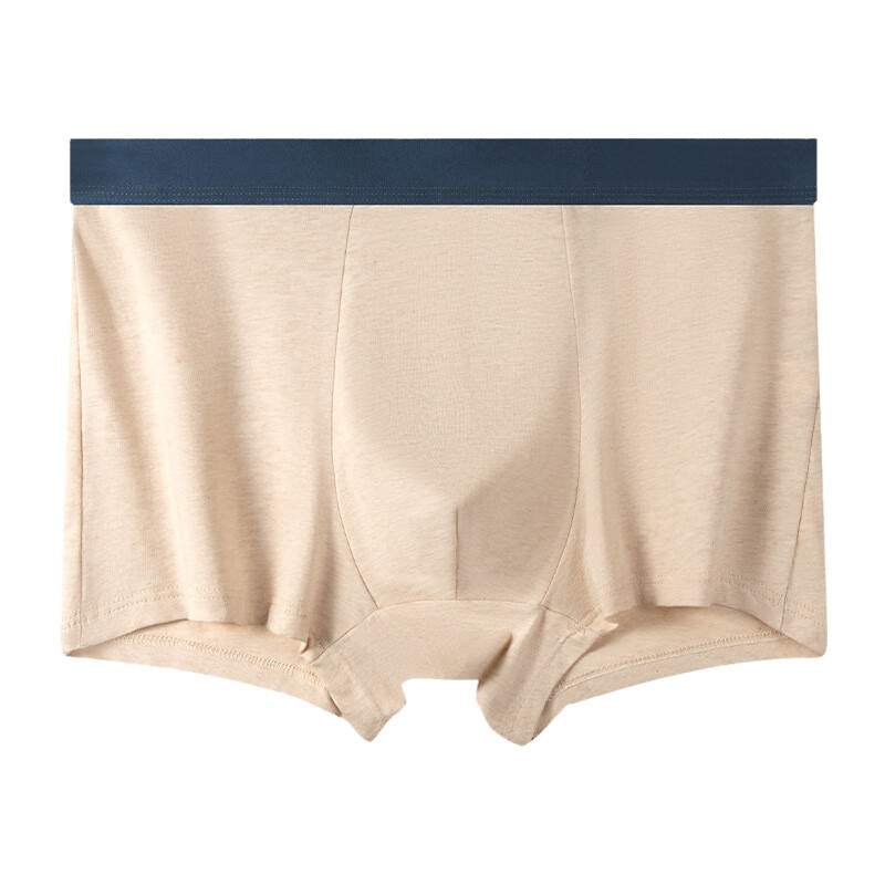 芝麻时光彩棉内裤7A抗菌底档 95%棉纯棉男内裤男全棉短裤衩四角裤100%正品 拍1发3【包含赠共发3条】 XL [100-120斤]