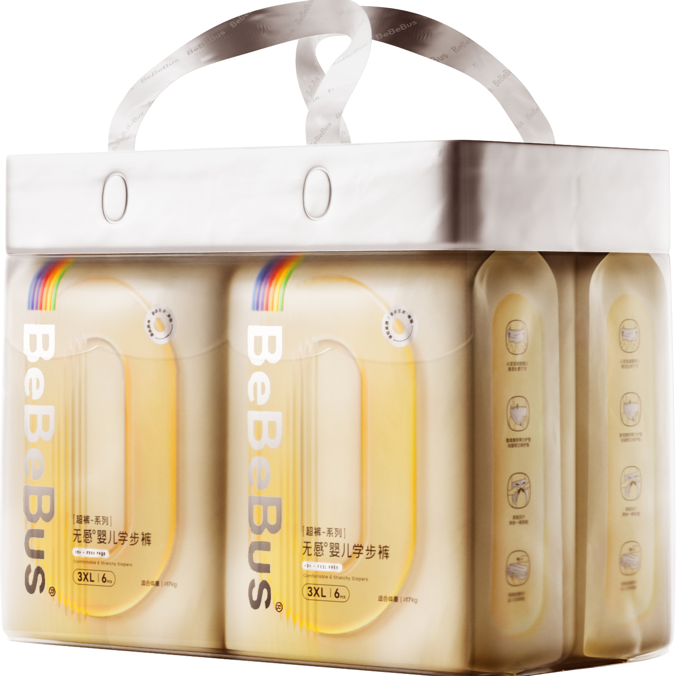 ڲbebebus㳬͸ѧXXXL24Ƭ*2(17kg) 334.4Ԫ2(167.2Ԫ/)