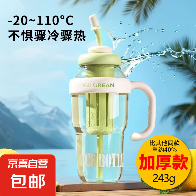 ����ֵ���ް�ˮ��Ů����Яʽ���������ƴ����ܲ�©��������ˮ�� ��ɫ 1.3L