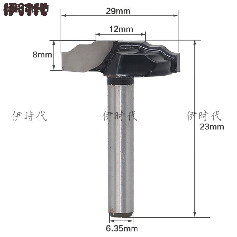何健弓工業(yè)級門板刀花邊刀櫥柜門板修邊機(jī)刀頭雕刻機(jī)開槽刀木工鏤 8號門板刀小柄