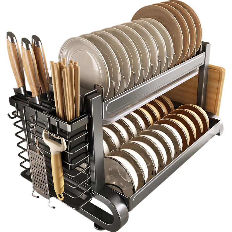 美厨物语厨房置物架碗碟置物架碗架碗筷沥水架台面收纳架用具置物架大全