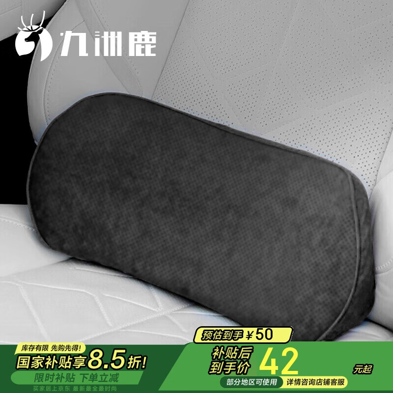 九洲鹿汽車腰靠靠墊薄款小腰靠車載靠枕護(hù)腰座椅支撐記憶棉頭枕