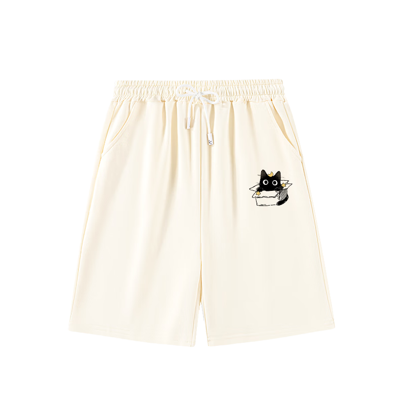 JEANSWEST CLUB真維斯沙灘短褲女夏季薄款透氣運(yùn)動(dòng)百搭休閑簡(jiǎn)約直筒貓咪熱褲