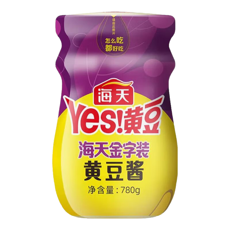 海天豆瓣酱金字装黄豆酱780g非转基因黄豆东北大酱蘸料炒菜下饭调味品 金字装黄豆酱780g*1