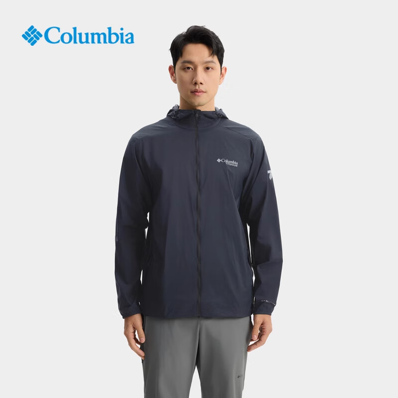 哥伦比亚（Columbia）2026春夏新品户外皮肤衣男子钛金系列拒水UPF50+防晒衣外套WE2383 010-黑色 M (175/96A)