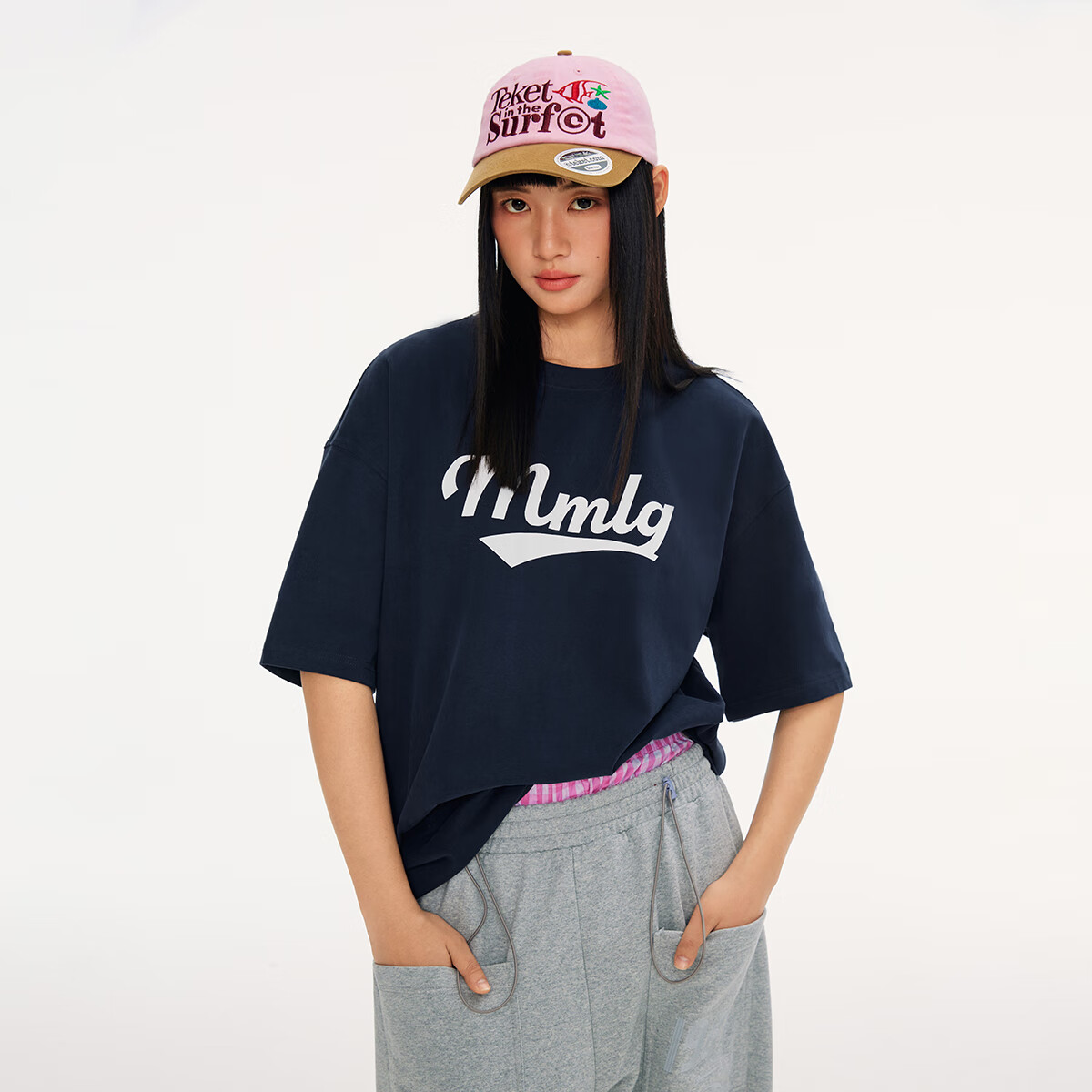 MMLG 87mm 7A���� ���޶���T��Ů�ļ��¿����ĸӡ����ϵ�������·� ����ɫ M