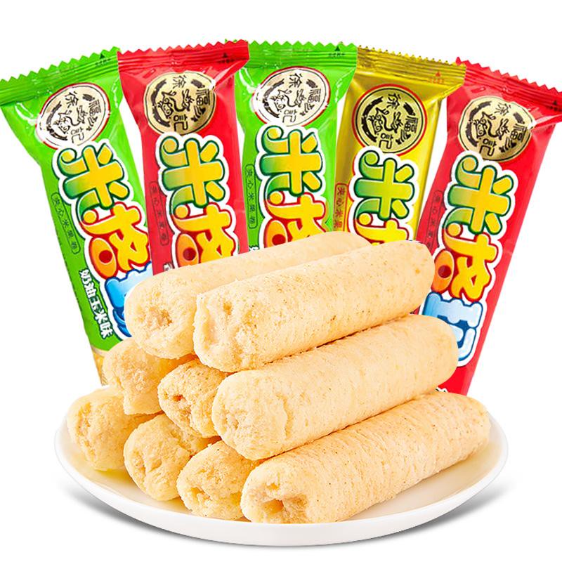 徐福记米格玛散装多口味糙米卷米果棒500克 米格玛奶油玉米味500克
