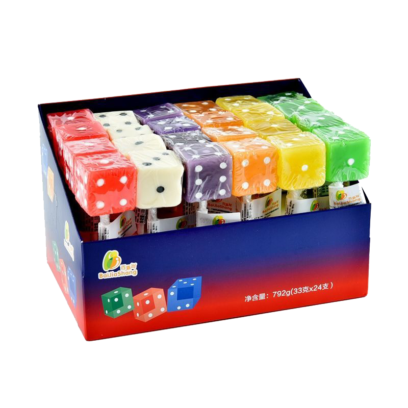 骰子棒棒糖批发色子塞子甩子小零食筛子六一儿童节糖果奖励学生 普通