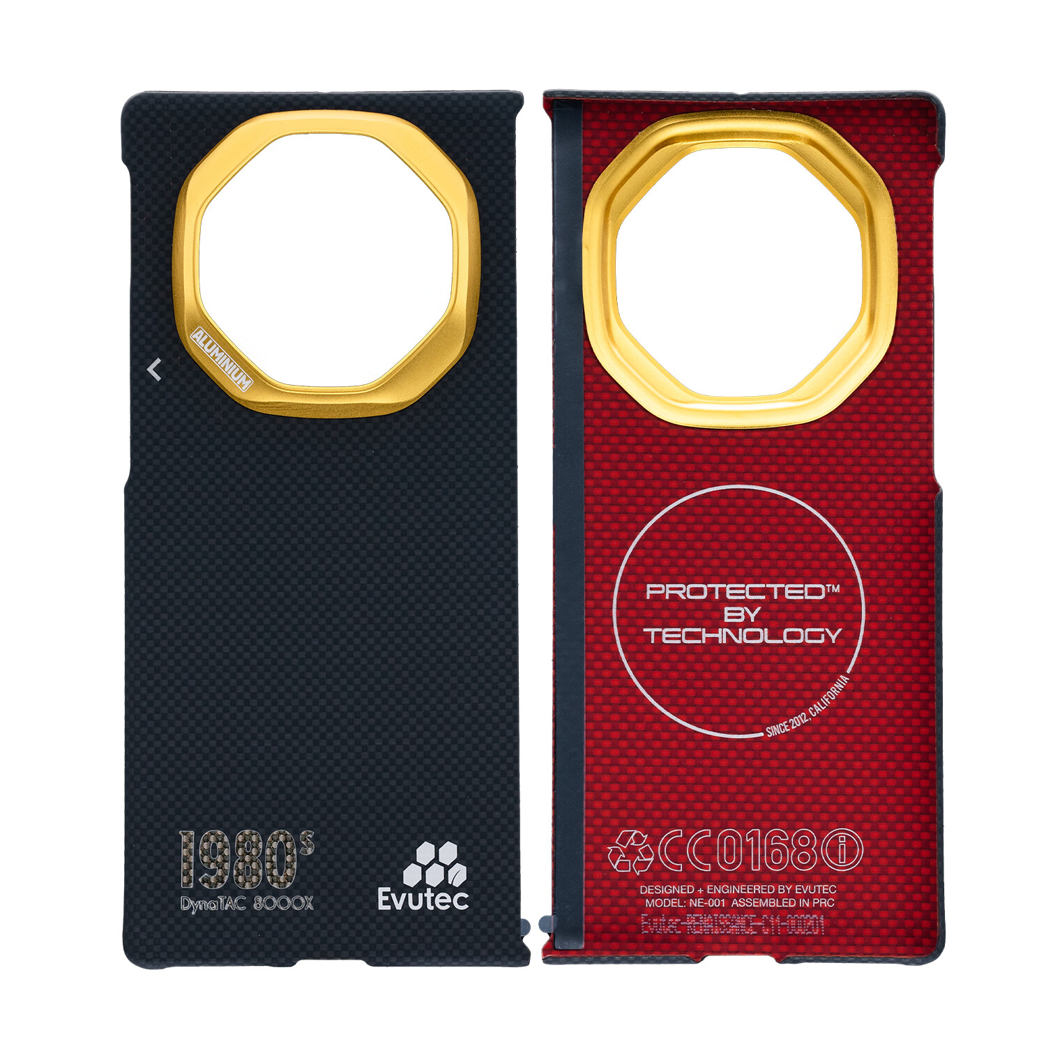 Evutec重生【金色的80/90年代】华为非凡大师Mate60/70RS/X6/XT/芳纶宇航服纤维编织磁吸高级手机壳 XT |【金色的80年代】