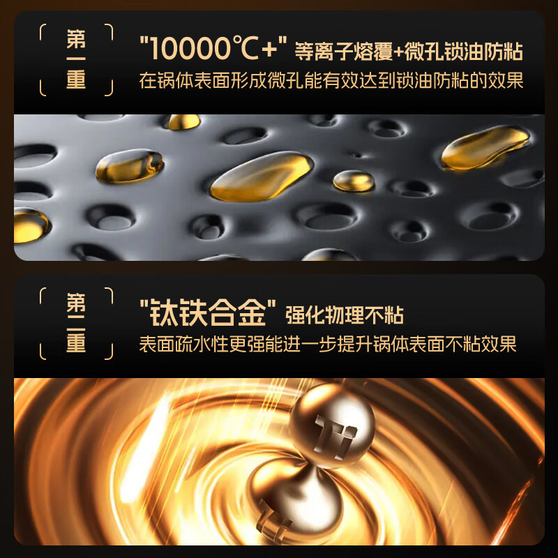 Debo德铂钛铸铁锅有钛无涂层不粘铸铁炒锅炒菜锅燃气电磁炉通用 不粘钛铸铁锅+蒸格+锅盖+铲 32cm