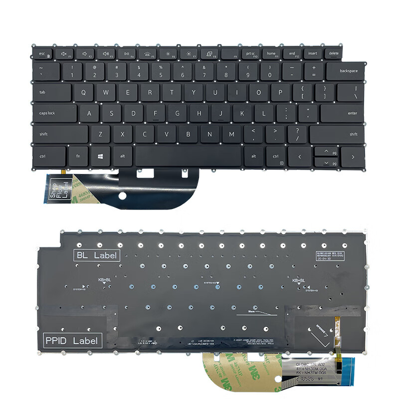 适配适用Dell戴尔XPS 15 9500 Precision 5750 5550 XPS 17 9700 键盘 XPS 15 9500(英文 带背光)