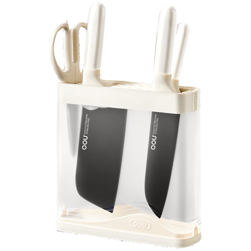 OOU云朵系列刀具套裝菜刀家用鋒利刀具廚房廚刀切菜刀切片刀廚師專用五件套
