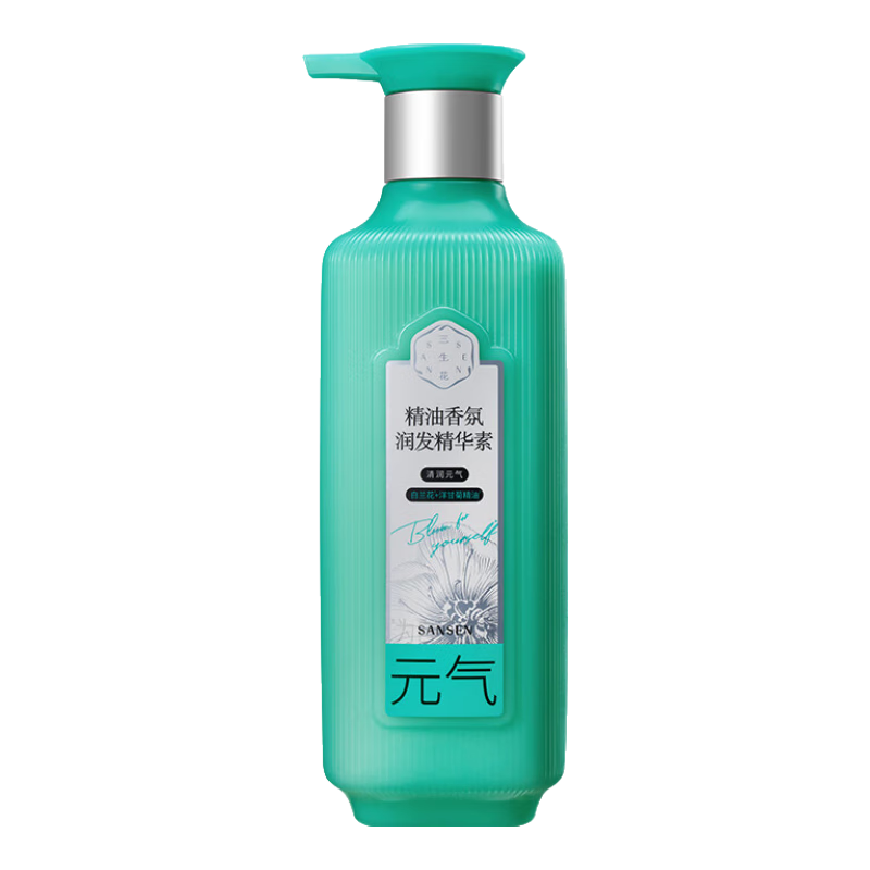三生花蓬松丰盈洗发露500ml*2+清润元气500ml护发素精油洗护套装洗发水
