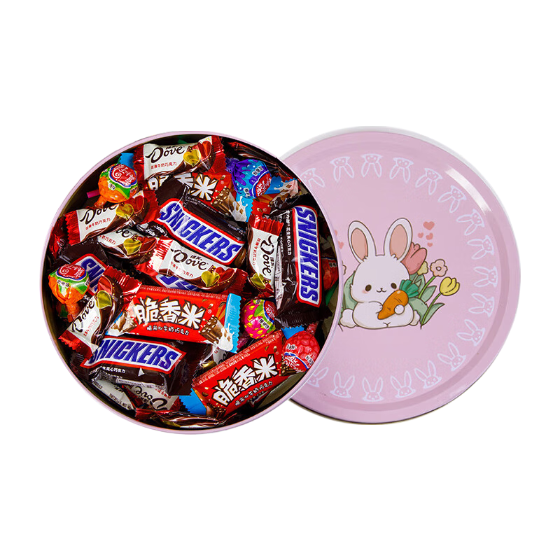 德芙巧克力礼盒装圣诞节礼物送男女友零食伴手礼品儿童休闲食品糖果 德芙心语巧克力圣诞节礼盒95g