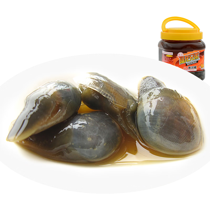 陸龍5A黃泥螺 大桶裝 個大即食野生無沙 寧波上海風(fēng)味醉泥螺 海鮮水產(chǎn) [冷凍/大桶裝]5A黃泥螺1800g*1桶