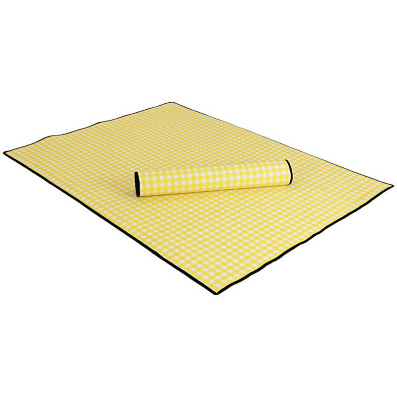 匹克（PEAK）野餐垫防潮垫加厚户外露营帐篷睡垫防水便携野外炊郊游草坪地垫子 黄白野餐垫2*2m