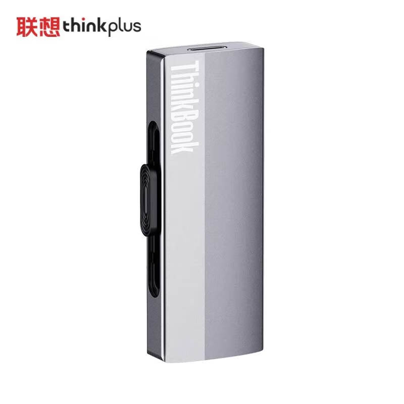 ThinkPlus联想Thinkbook移动固态硬盘（PSSD）无线 256GB type-c双接口两用手机电脑U盘 固态U盘 BU210