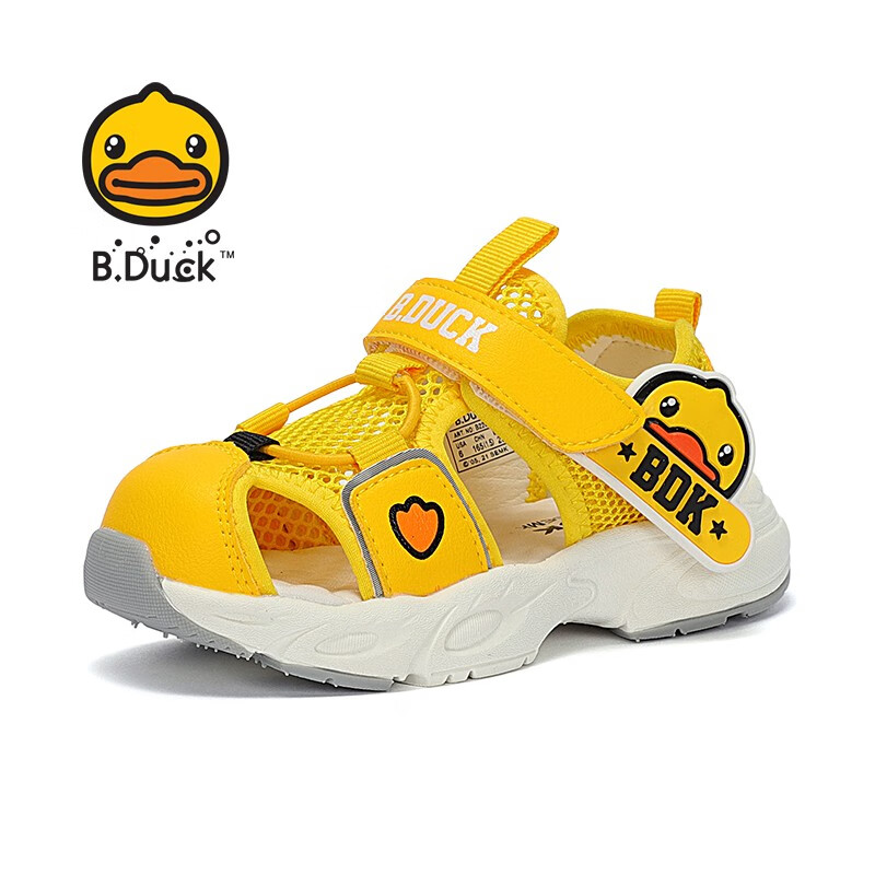 ����ȯ��B.DuckС��ѼͯЬ��ͯ��Ь�ļ��¿���Ůͯ����͸��ɳ̲Ь��ͷ��ײ����Ь 