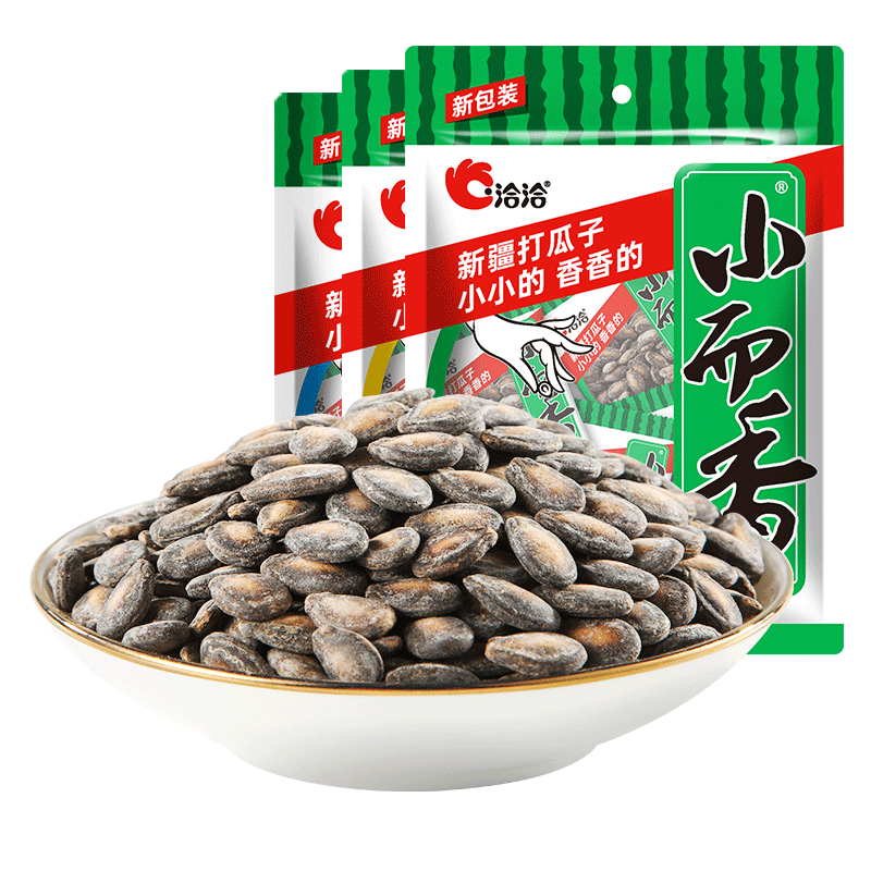 洽洽新疆打瓜袋中袋小而香西瓜子180g奶油味解馋零食小吃