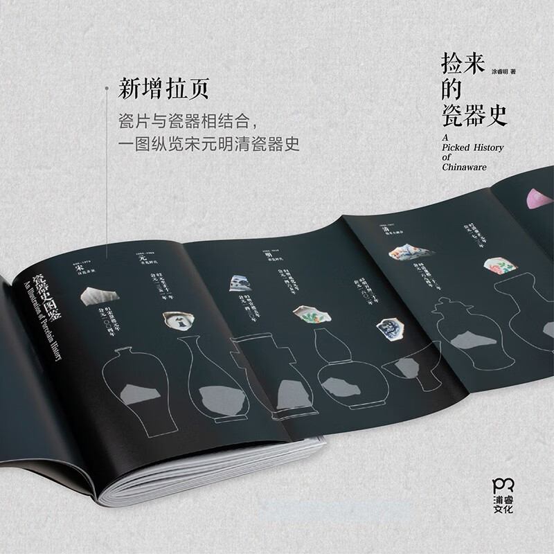 捡来的瓷器史 涂睿明 从偶然捡到的古瓷碎片中,发现中国瓷史的重要瞬间 全新装帧,将瓷器的质感复刻于纸上 陶瓷工艺美术 传统文化
