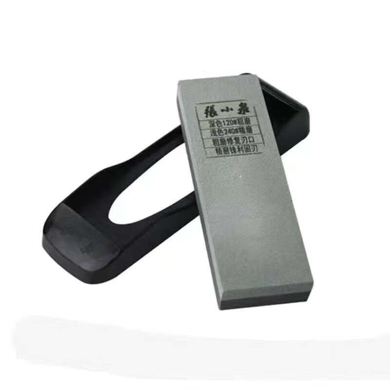 张小泉  SINCE 1628磨刀石双面可用家用厨房专用磨刀工具棕刚玉磨刀石防滑底拖 张小泉家用磨刀石