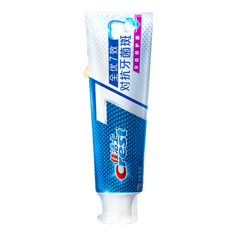 佳洁士（CREST）全优7效含氟牙膏7效合1防蛀固齿长效清新口气家庭家用囤货 【抗牙菌斑】120g