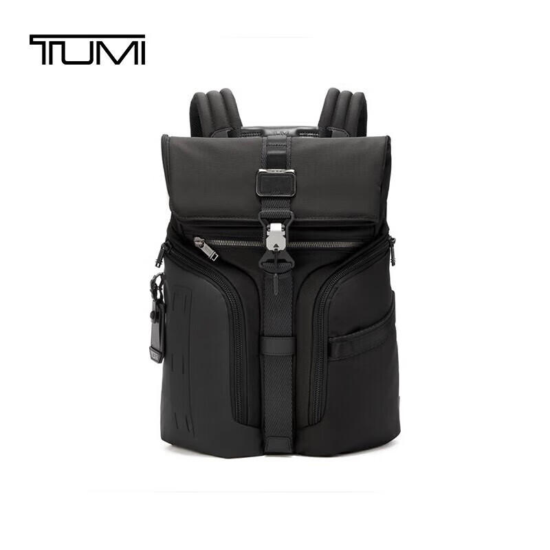 途明（TUMI）ALPHA BRAVO男士双肩包日常通勤商务旅行高端双肩包 黑色