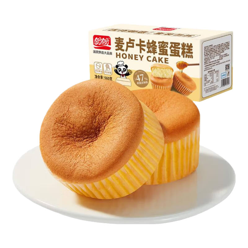 盼盼蜂蜜蛋糕面包早餐代餐營養(yǎng)糕點點心整箱健康小零食 蜂蜜蛋糕560g