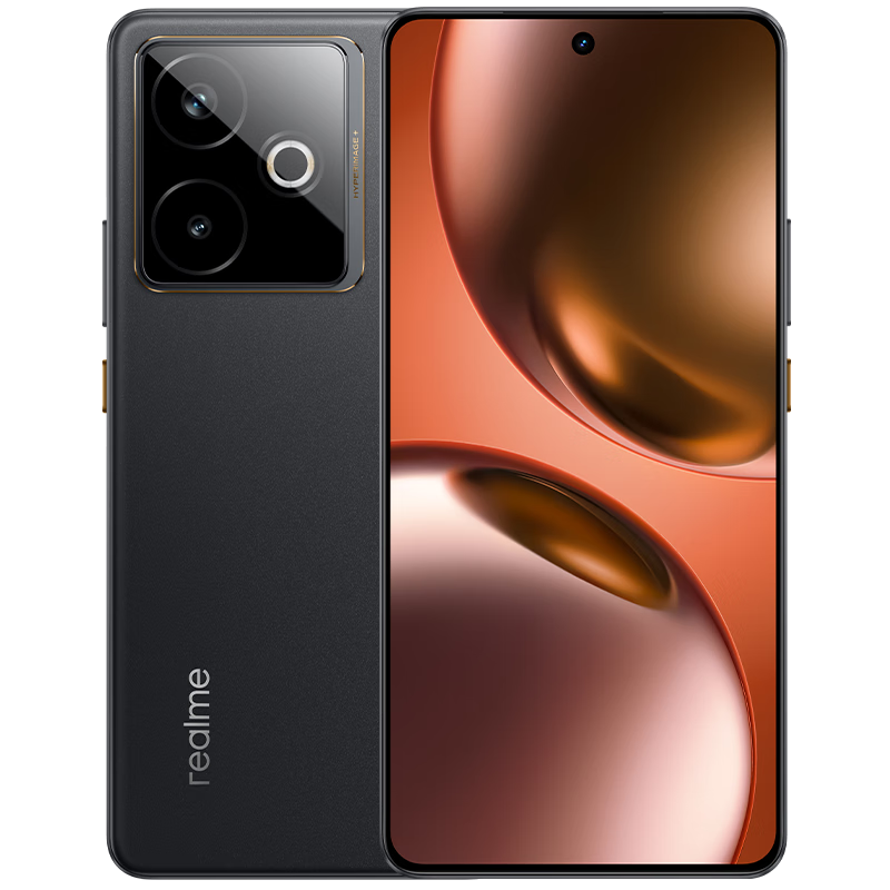 realme 真我GT7 新品5G游戲手機 144Hz刷新 輕薄大電池7200mAh長(cháng)續航+快充100W 天璣9400+ 極窄邊框直屏 石墨烯·夜 16GB+512GB 官方標配