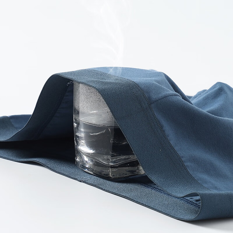 芬腾内裤男式2025年内裤中腰简约平角内裤4条装 灰色/墨兰/灰紫/蓝色 4条 2XL