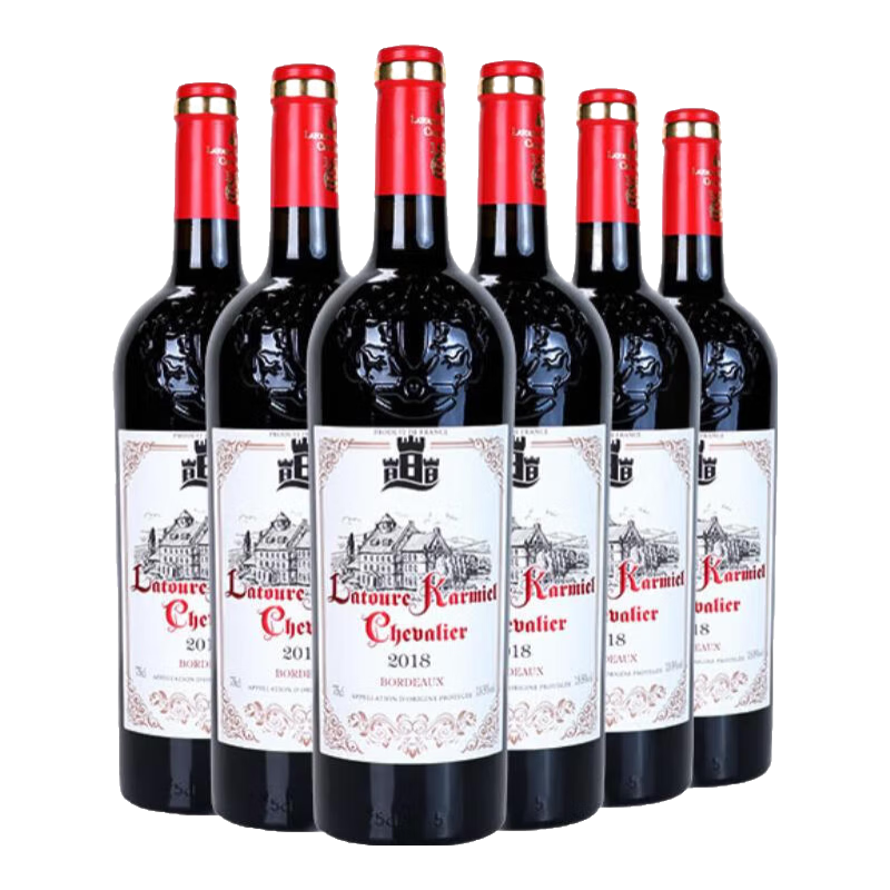 拉图卡梅尔骑士法国西岱岛原装进口红酒波尔多AOP750ml13.5度 整箱6瓶装 750ml*1瓶