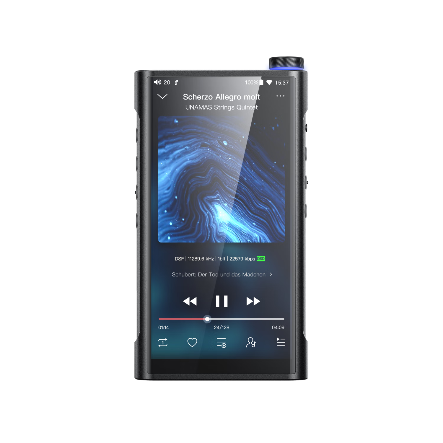 飞傲（FiiO）M15SHiFi播放器mp3无损音乐安卓便携蓝牙WiFi平衡DSD解码播放器 M15S