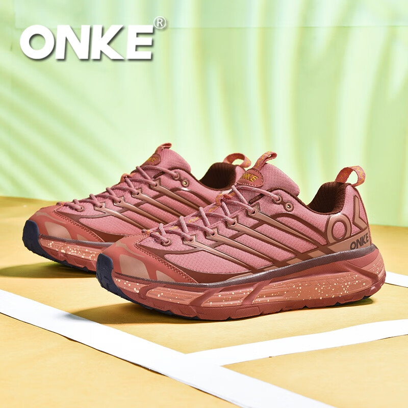 ONKE德国欧克户外运动休闲鞋男鞋经典复古轻盈防滑耐磨情侣跑步鞋女鞋 哪吒红 哪吒 37