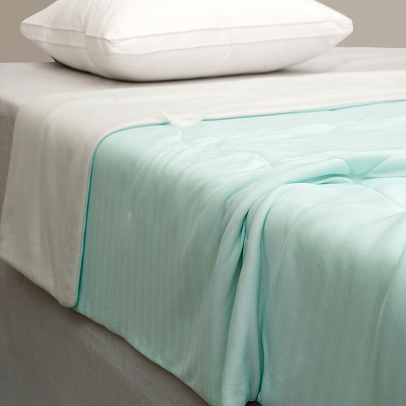 VTX果冻被双面凉感被抗菌夏凉被可水洗夏凉被亲肤盖被薄被夏被翡翠绿 翡翠绿 200X230CM