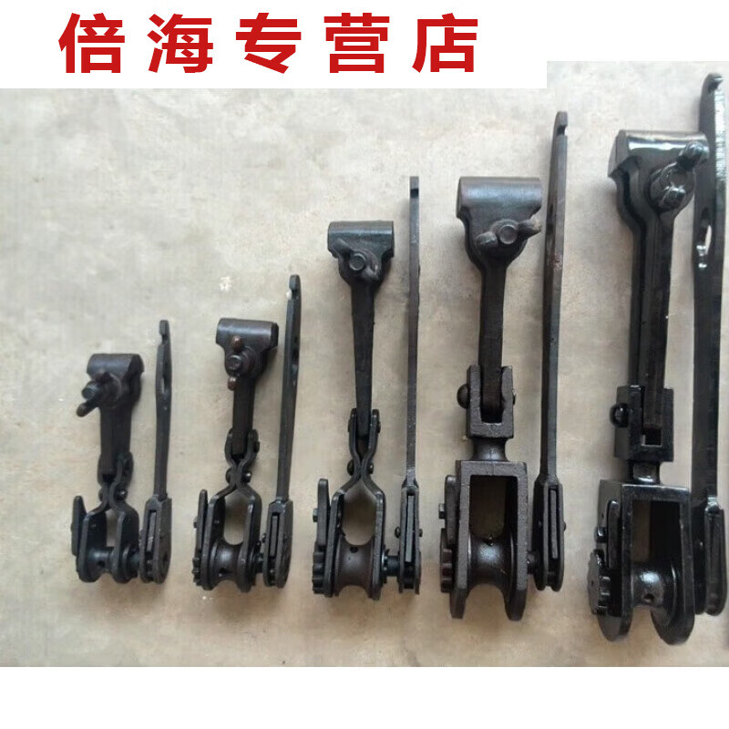 夢(mèng)茜兒虎頭式緊線機(jī)大棚鋼絲繩拉緊器鬼頭夾鋼絲鐵絲緊線器 12寸整套+2米鋼絲繩+1個(gè)鉤