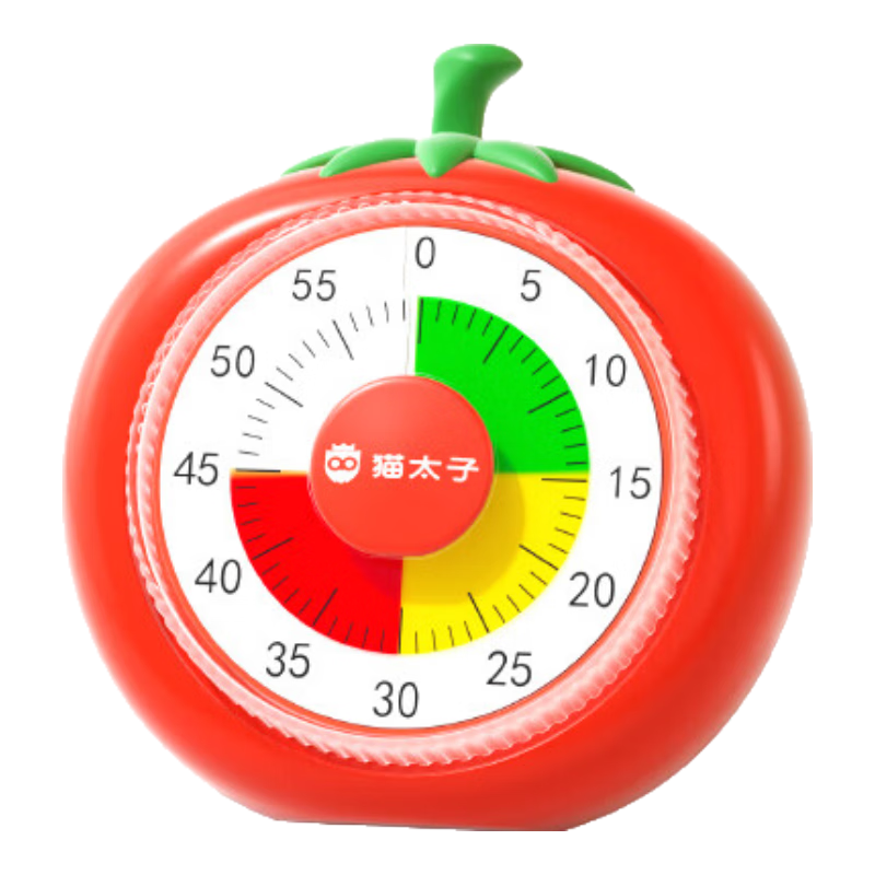 猫太子计时器机械可视化学习专用儿童自律时间管理器倒计时提醒器考试定时器闹钟学生起床神器磁吸款 计时器
