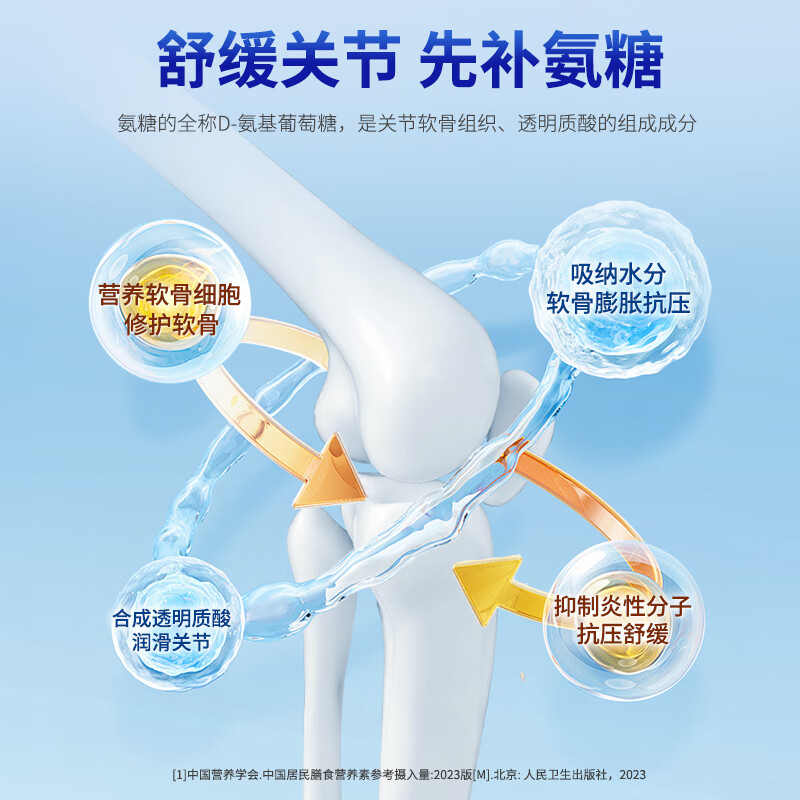普丽普莱双倍浓度氨糖240片 高效润关节 上班族优选 【修护软骨】双倍氨糖 240粒*1瓶